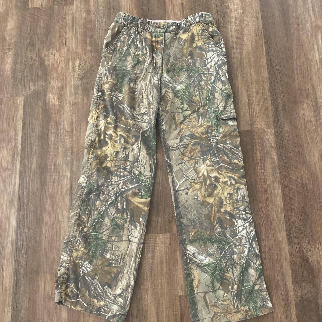 PAYPAL ONLY sick baggy camo pants low waisted womens... - Depop
