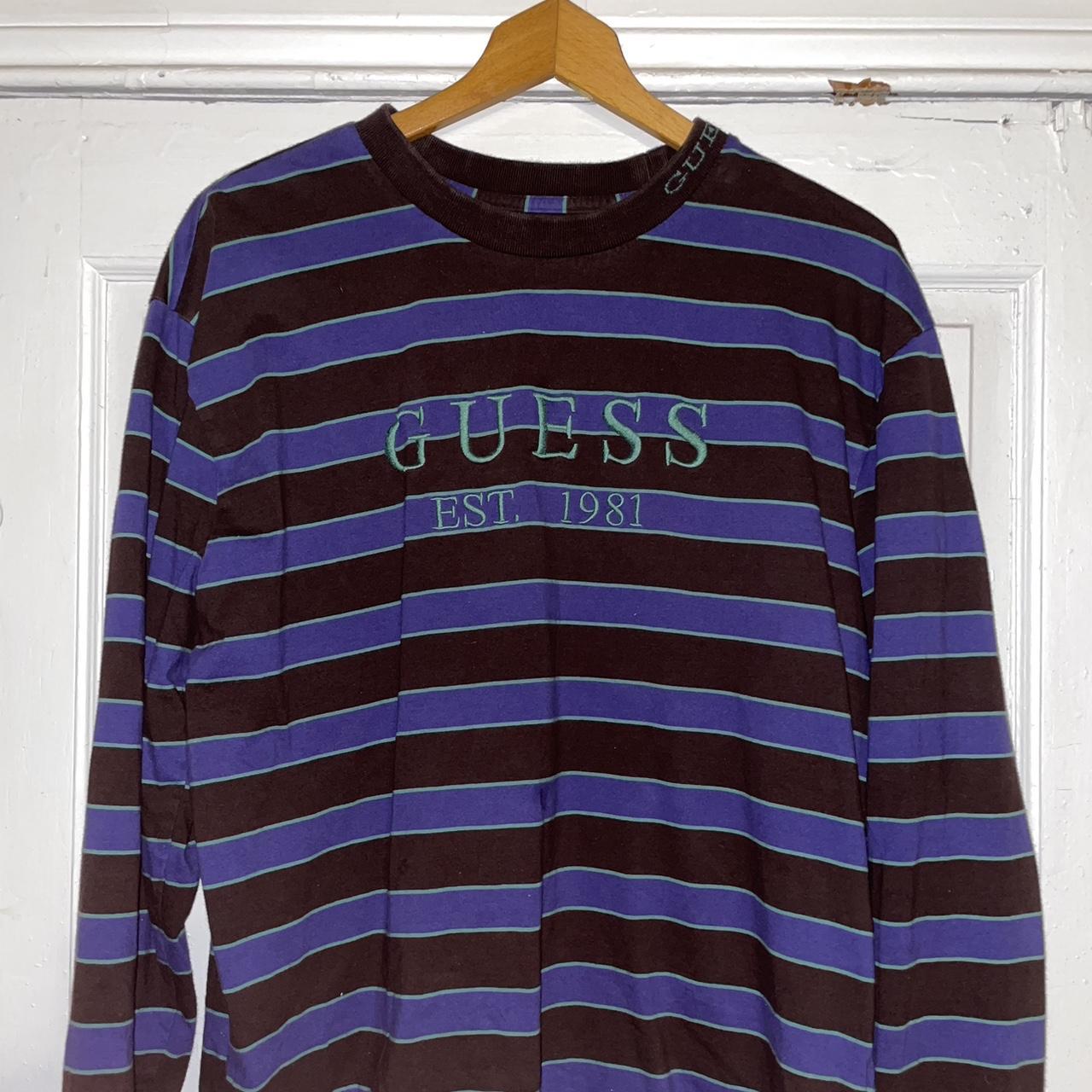 Guess purple best sale long sleeve