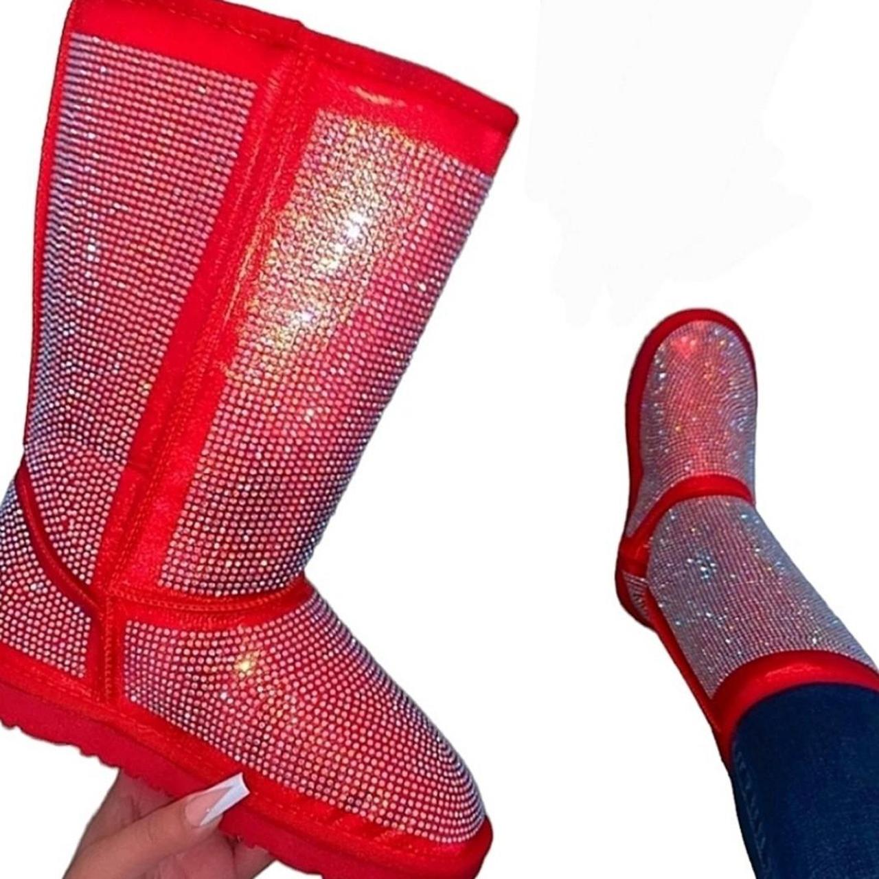 Red glitter online uggs