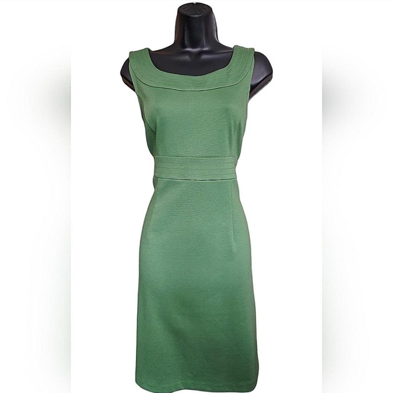 Ann Taylor Loft Green Midi Dress Size 6 Great. Depop