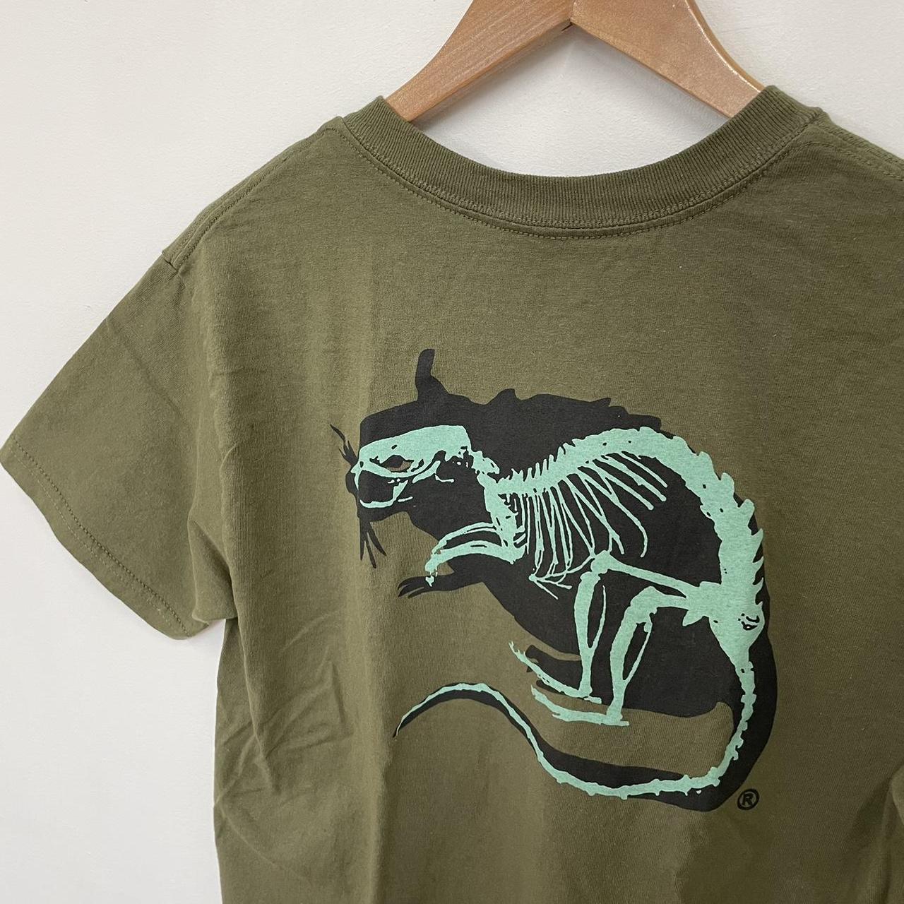 Army green Stray Rats xray rat t shirt. Worn and... - Depop