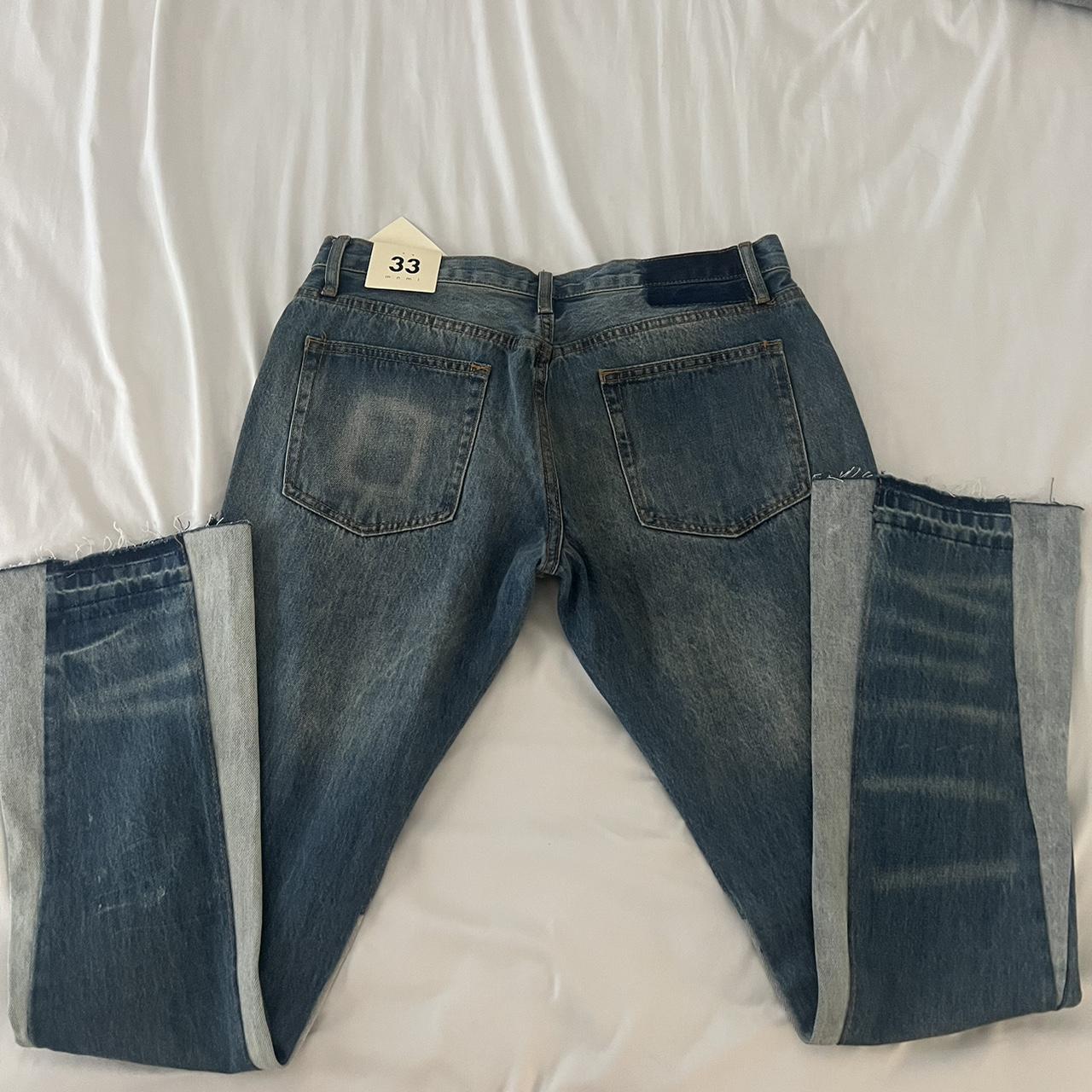 BRAND NEW Mnml Mens flared jeans (Size 33) *FIT SLIM* - Depop