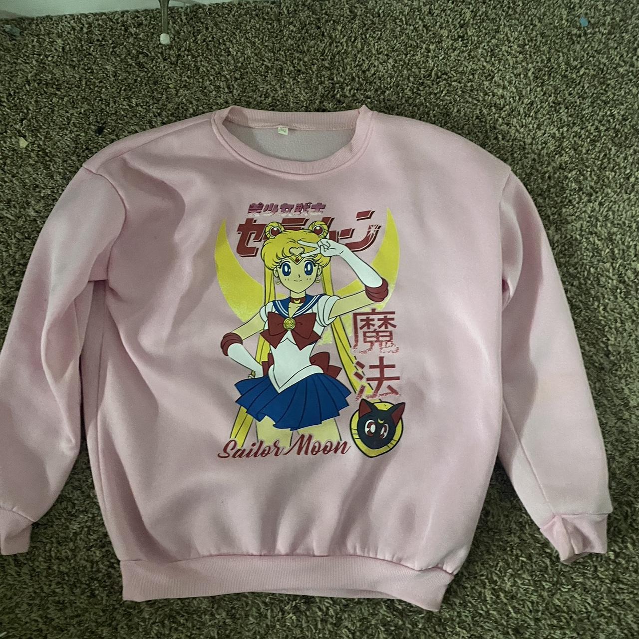 Embroidered Hoodies Pink Sailor Moon Sweaters Sailor Moon Sweater