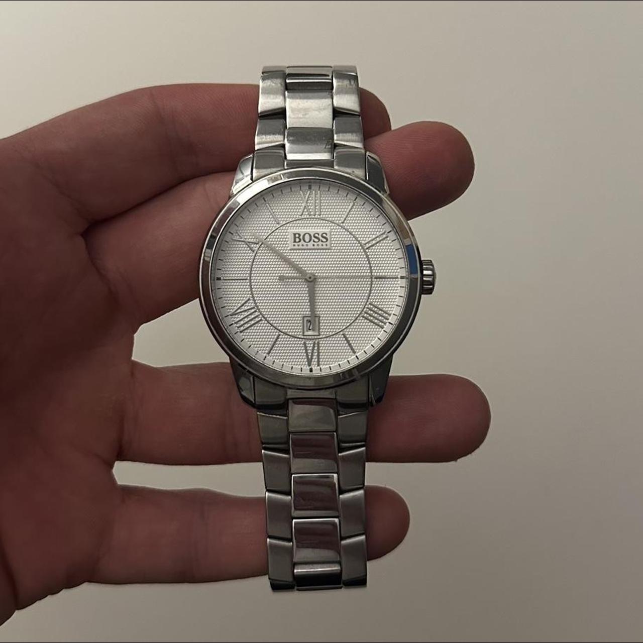 Hugo Boss Stainless Steel Watch 30m water resistant... - Depop