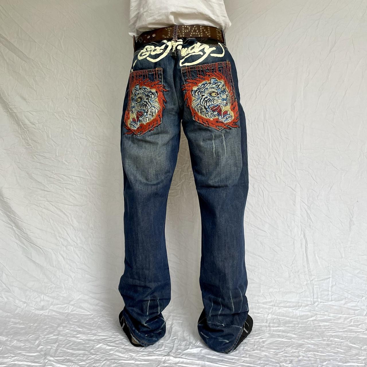 Christian Audigier Jeans Men’s Size 32x34 deals Straight Dark Wash, #1220