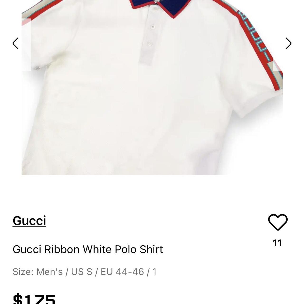 Gucci ribbon polo on sale shirt