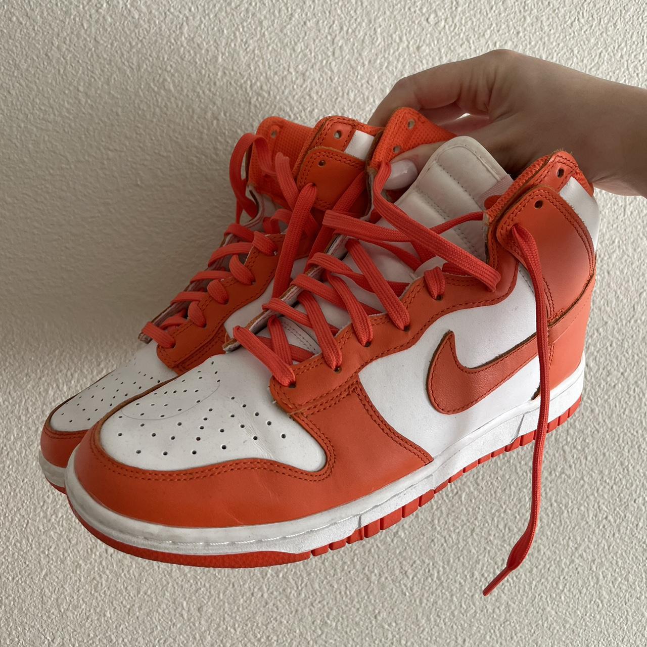 syracuse dunk high white laces