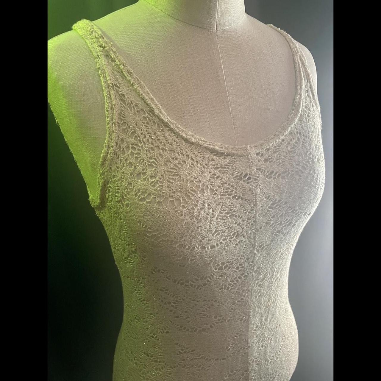 cream lace 90s bodysuit 🤍 in great condition, super - Depop
