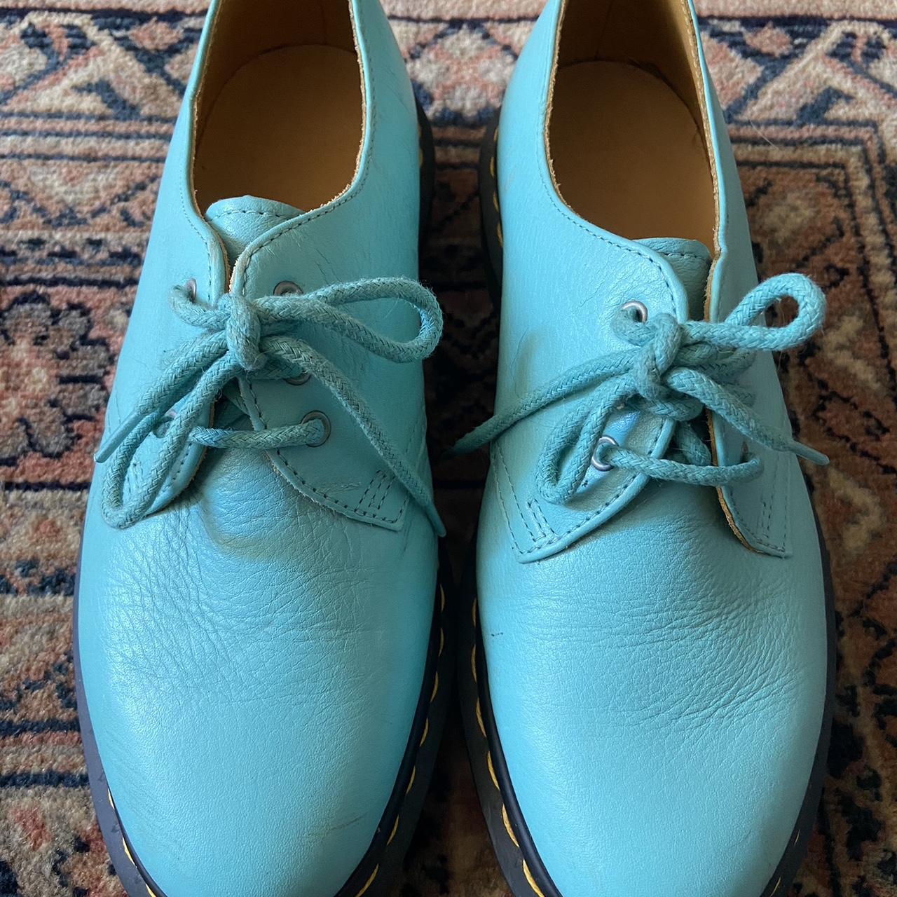 Robin s egg blue ankle cut Dr. Martens oxford boots. Depop