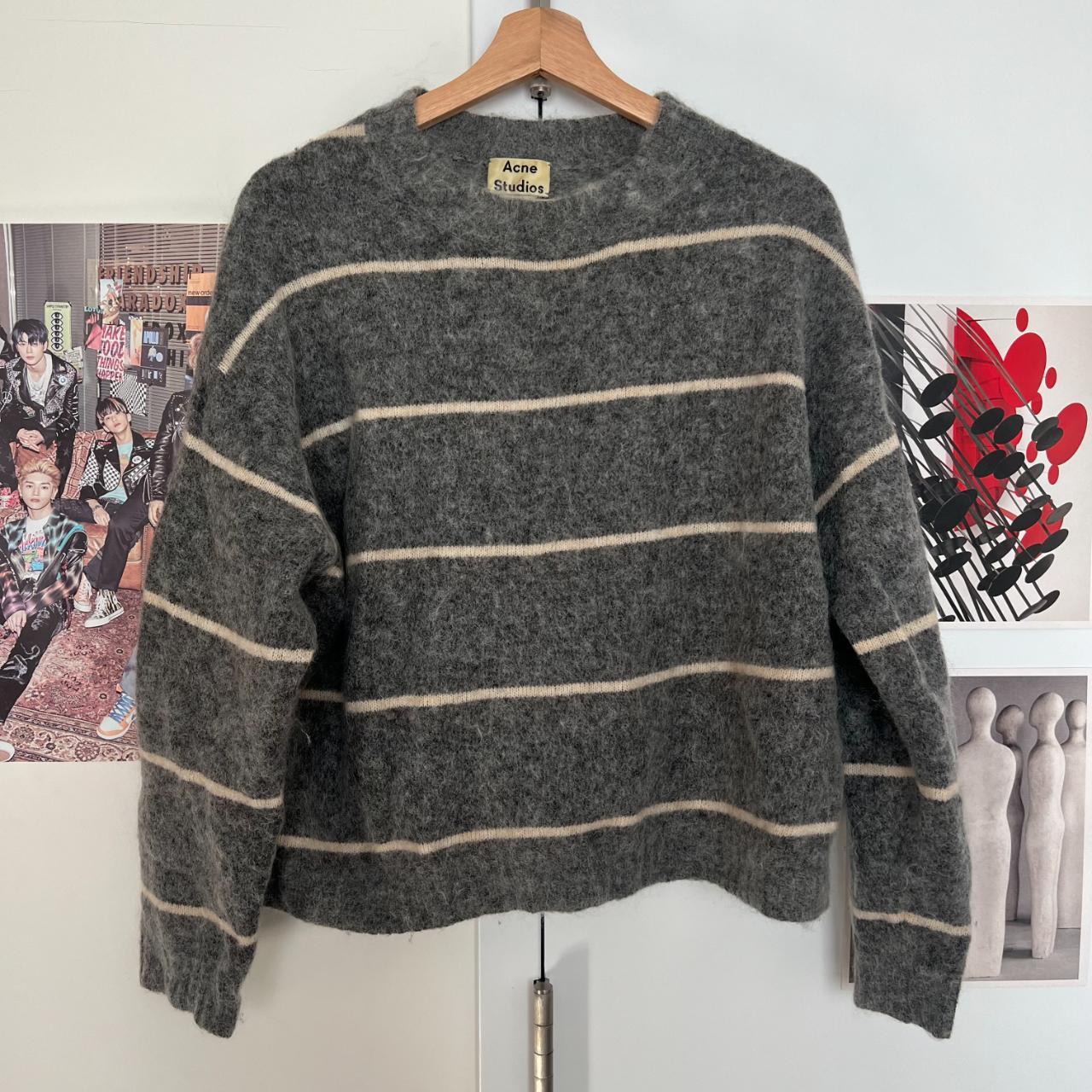 Acne Studios Grey Striped Rhira Sweater Size