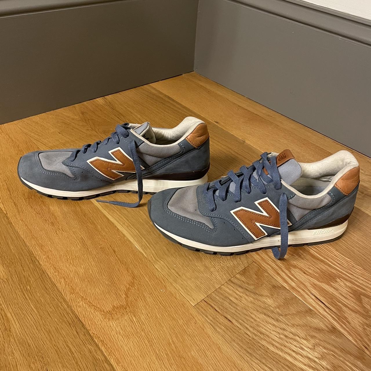 New balance 996 cheap grey blue orange