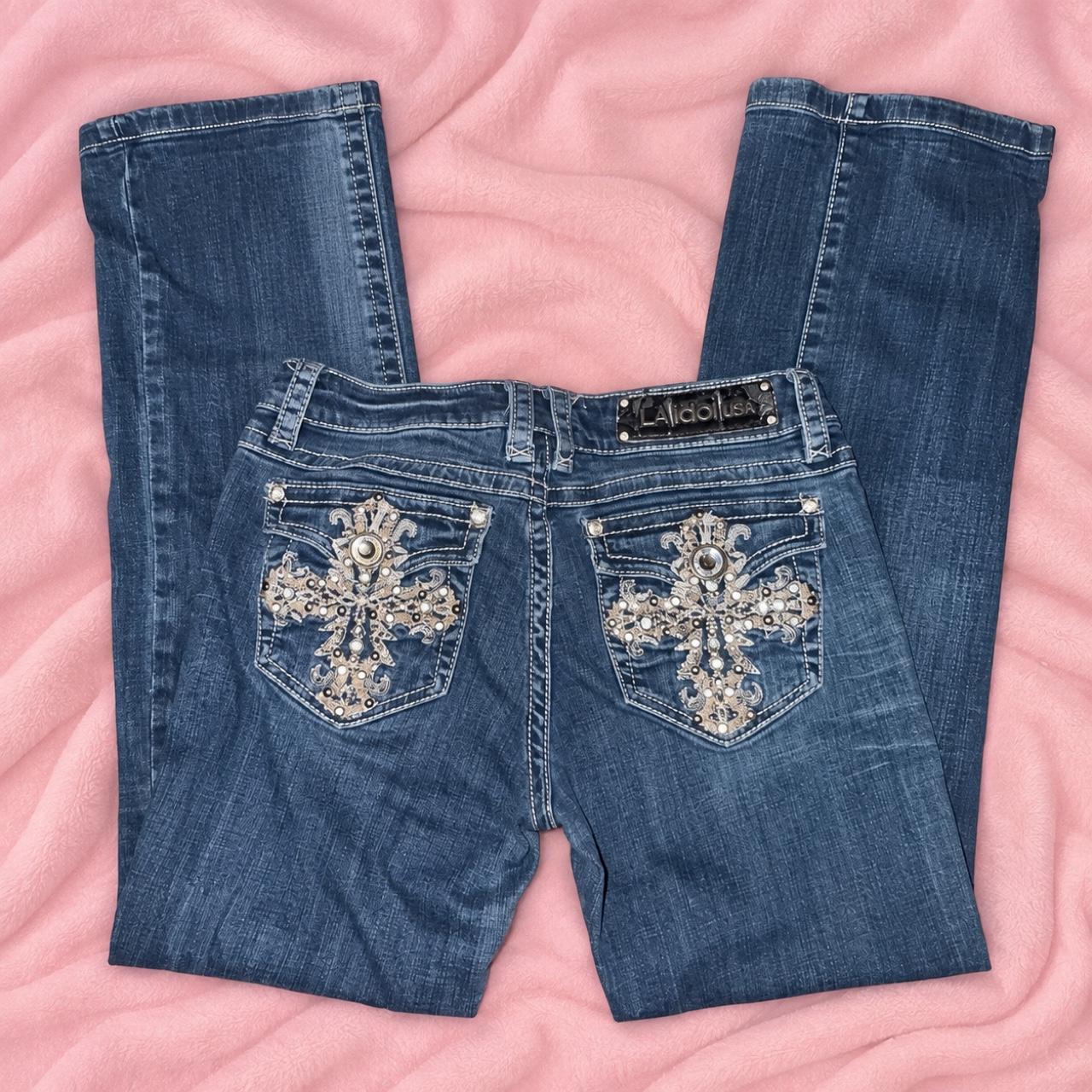 La idol women's blue and navy jeans