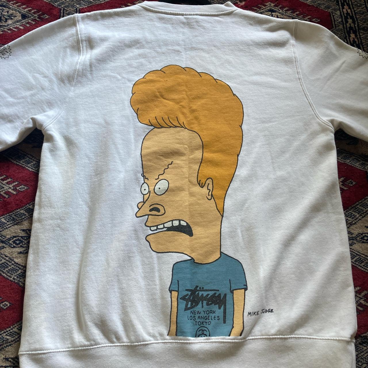 2011 Stussy Beavis and Butthead crewneck size xl. | Depop