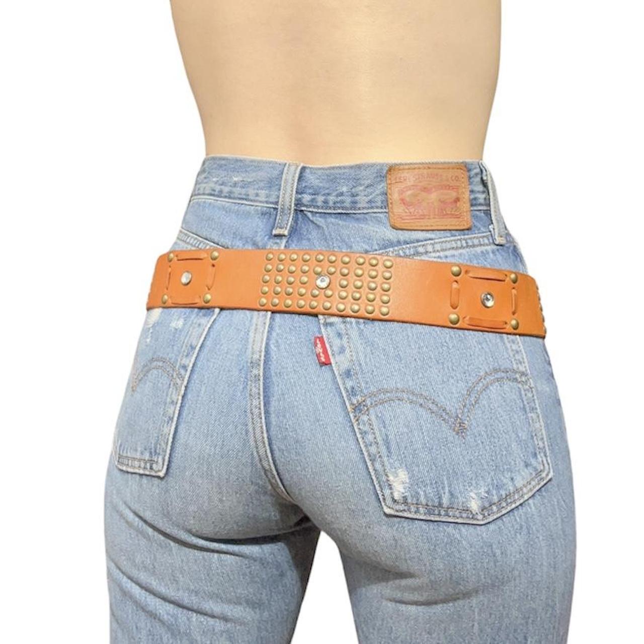 ladies tan belt
