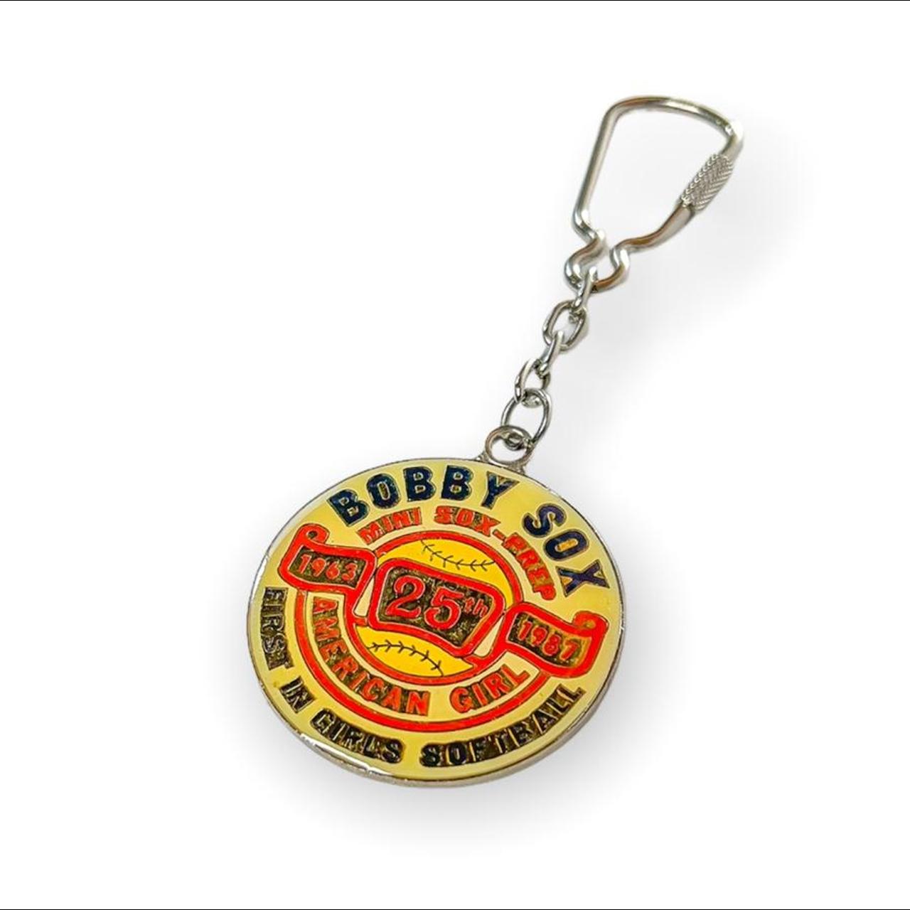 Vintage Bobby Sox Softball Key Chain, 25th... Depop