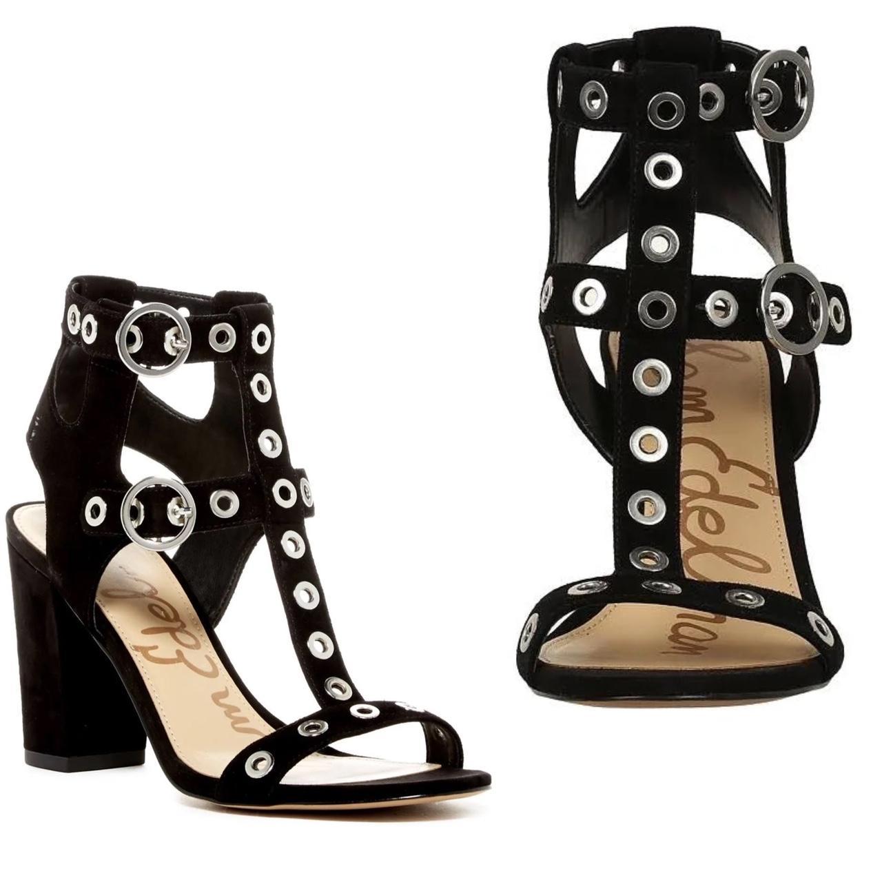 Sam Edelman Women's Black and Silver Sandals (2)