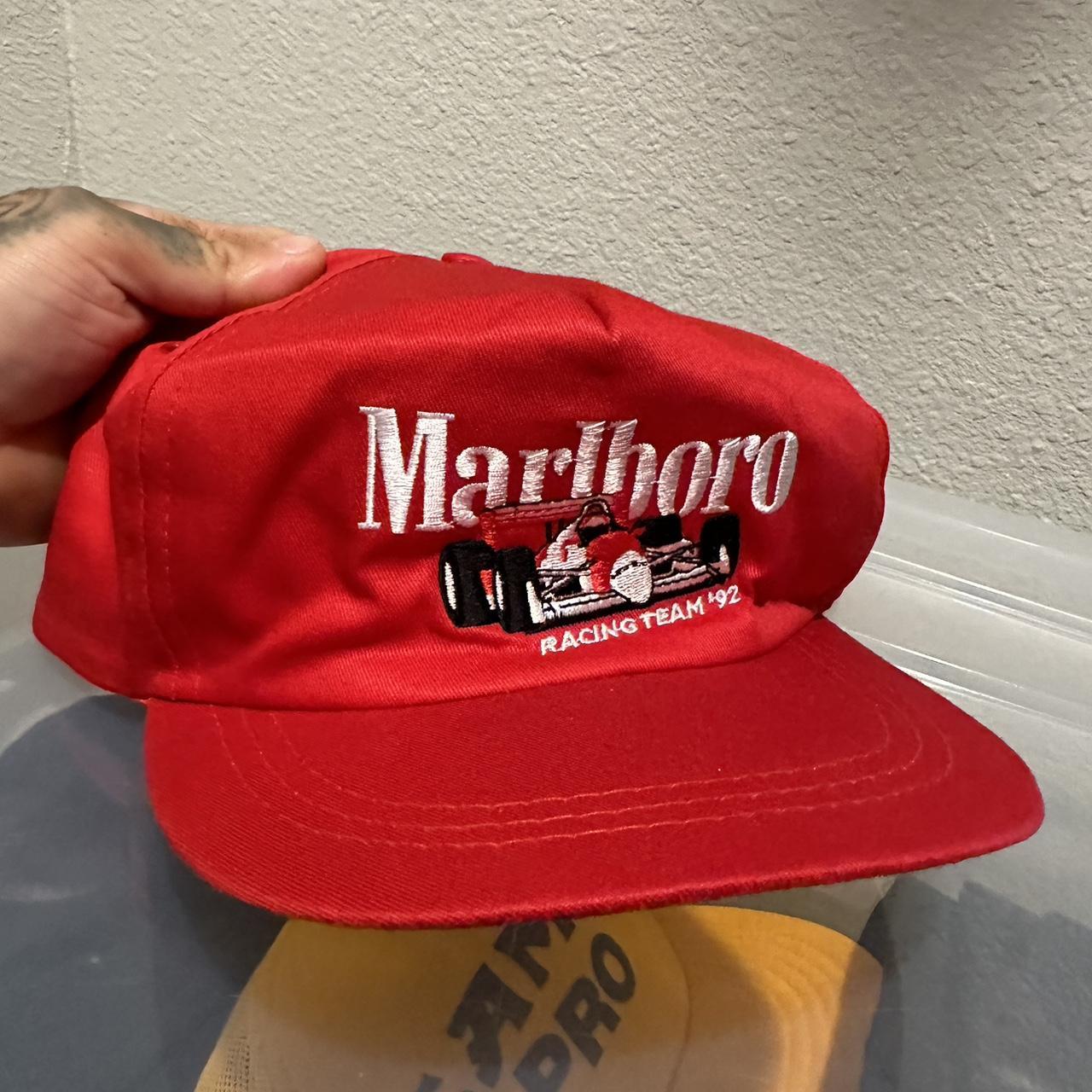 Marlboro Men's Red Hat | Depop