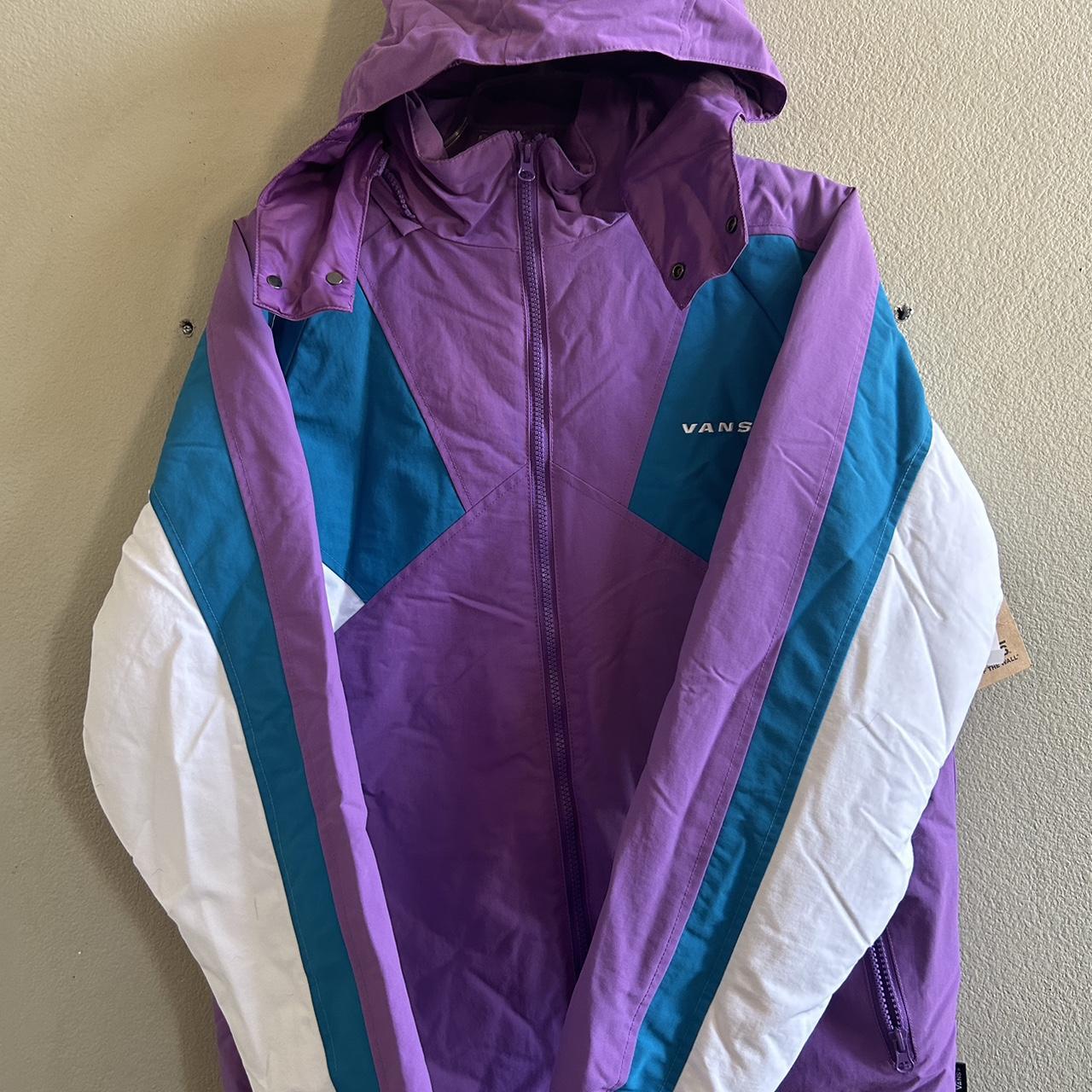 Vans windbreaker top mens purple