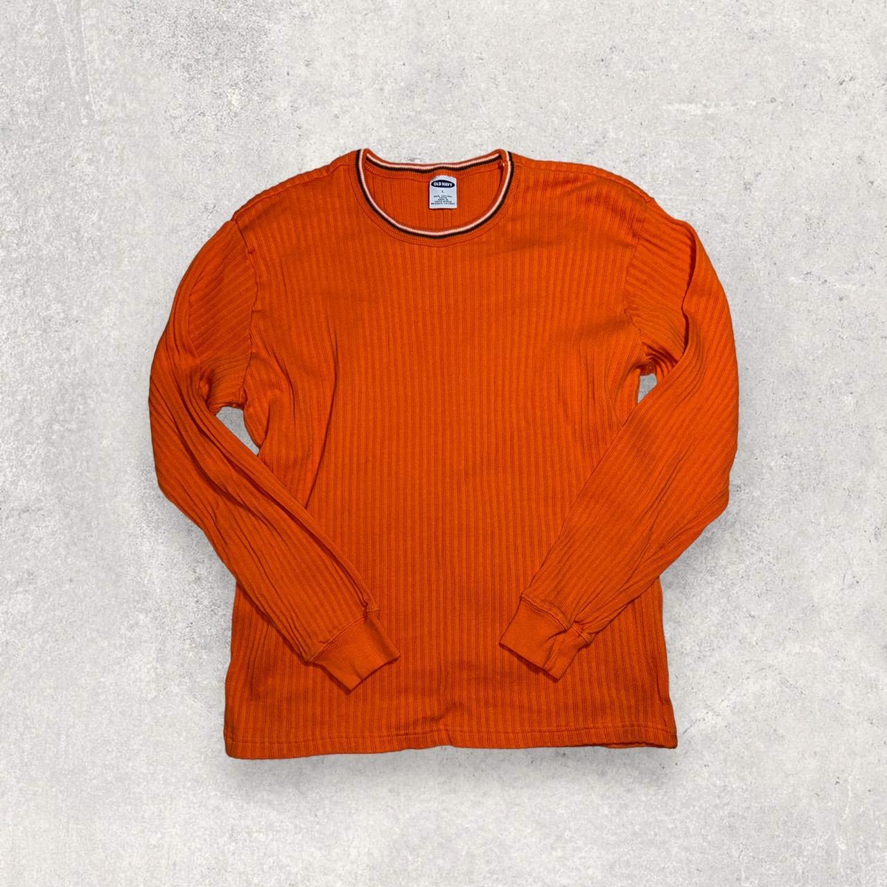 Vintage Y2K Old Navy orange crewneck sweater