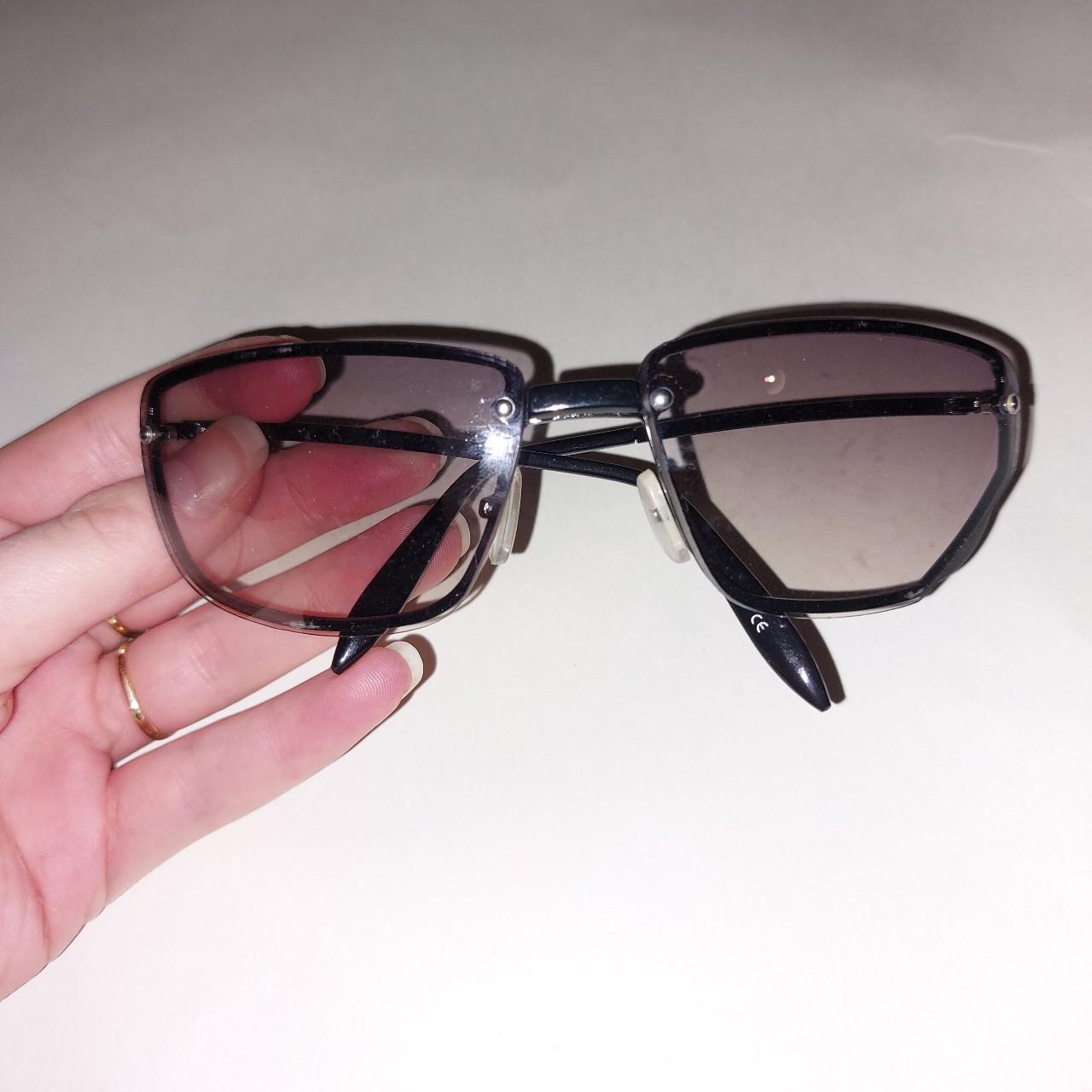 Men's Black and Grey Sunglasses Depop