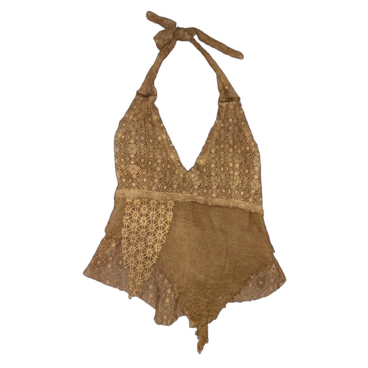 Handmade hippie bohemian psy rave asymmetric hanky... Depop