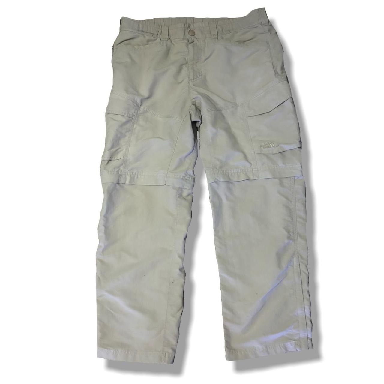 Tan North Face Cargo Pants/Jorts It can unzip too a... - Depop
