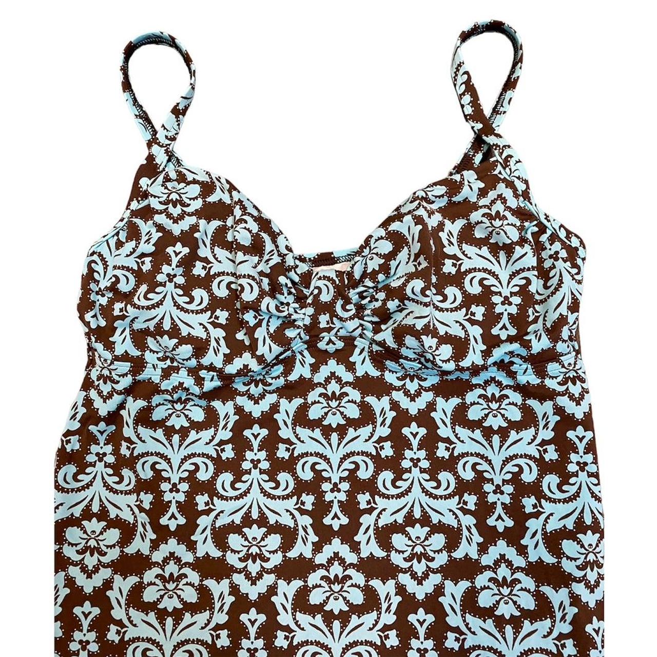 Women's Blue and Brown Bikiniandtankinitops Depop