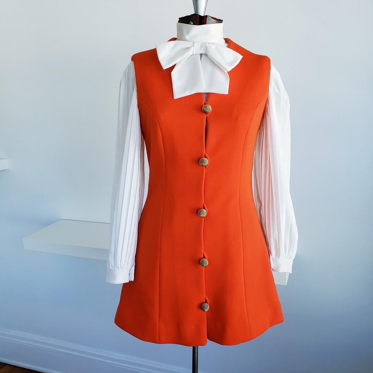 American Vintage Women's White and Orange Suit