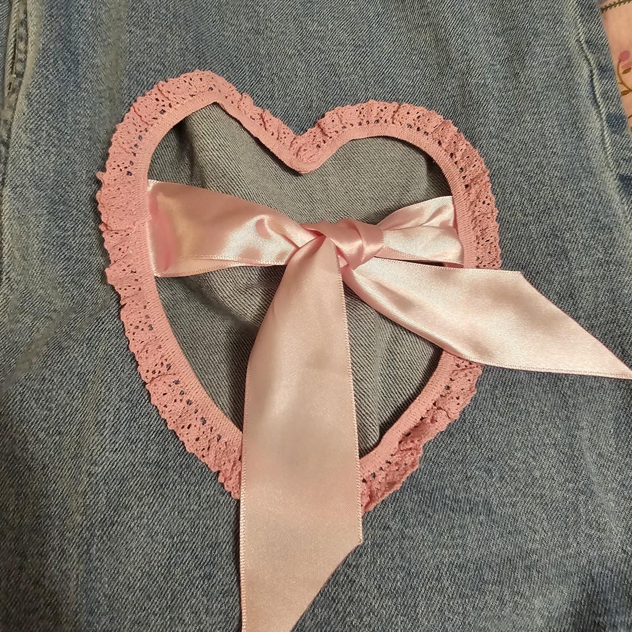 Lacey ribbon heart hip denim アンドマリー Lacey ribbon heart hip denim