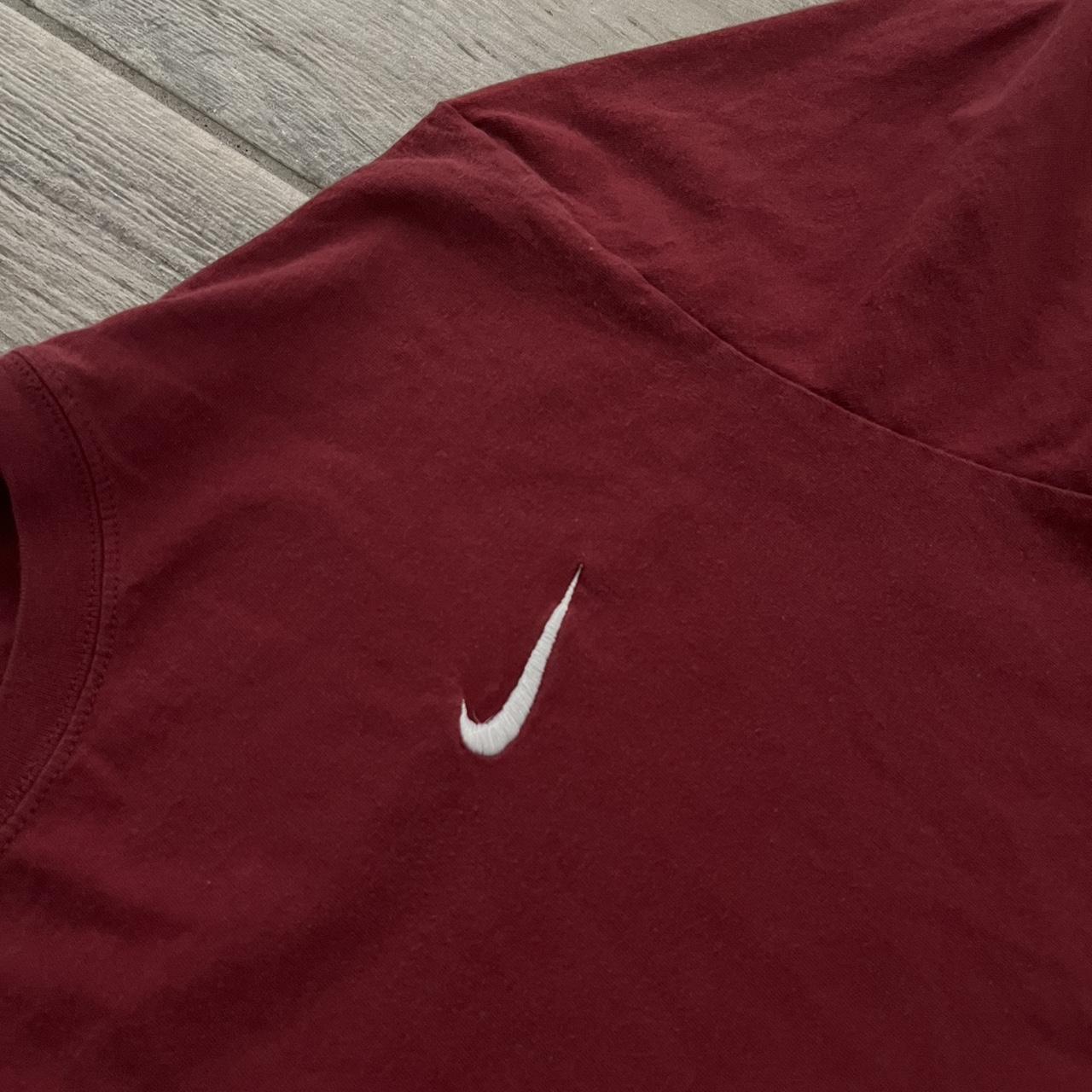Nike Men's Burgundy T-shirt | Depop