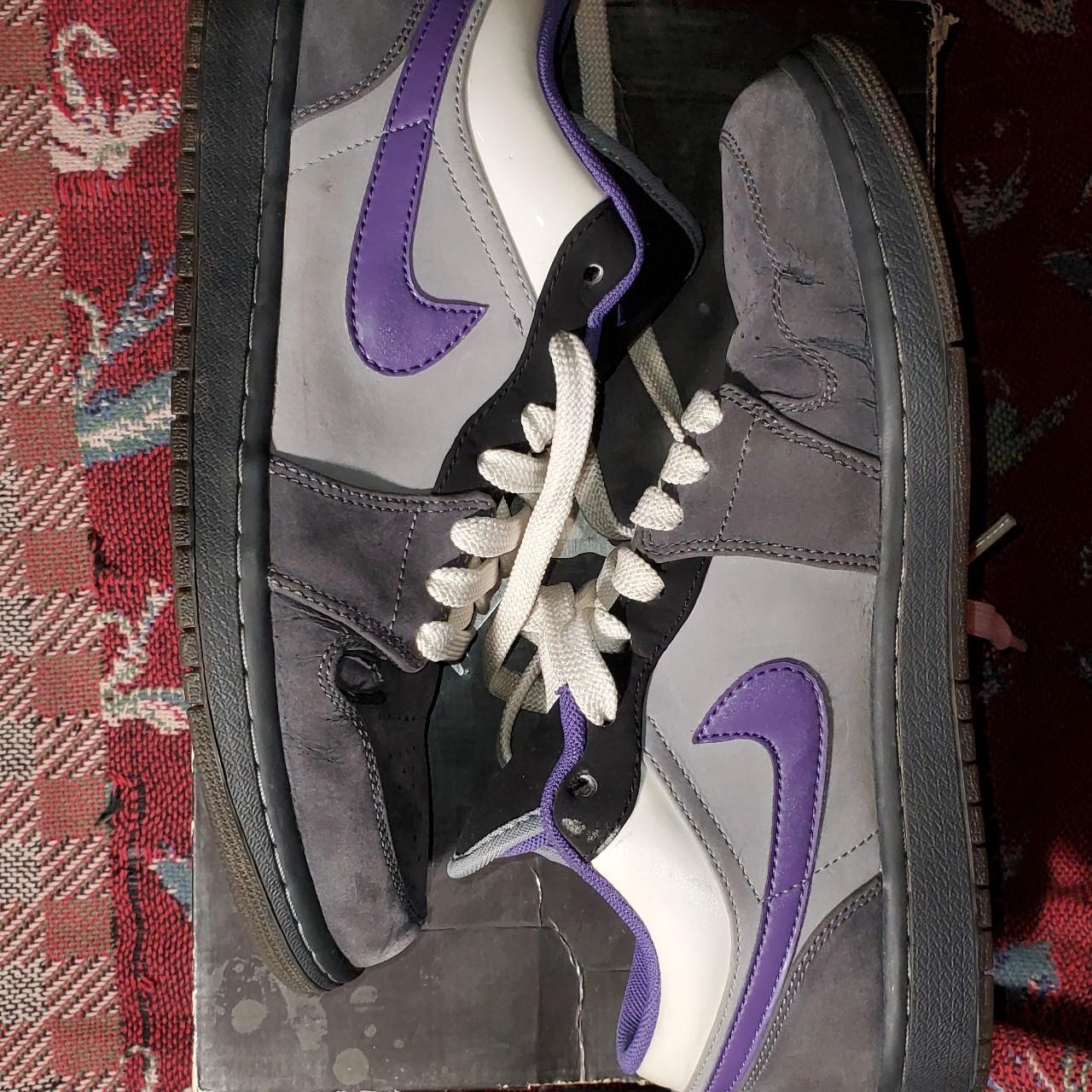 air jordan retro low phat 2010 purple Depop