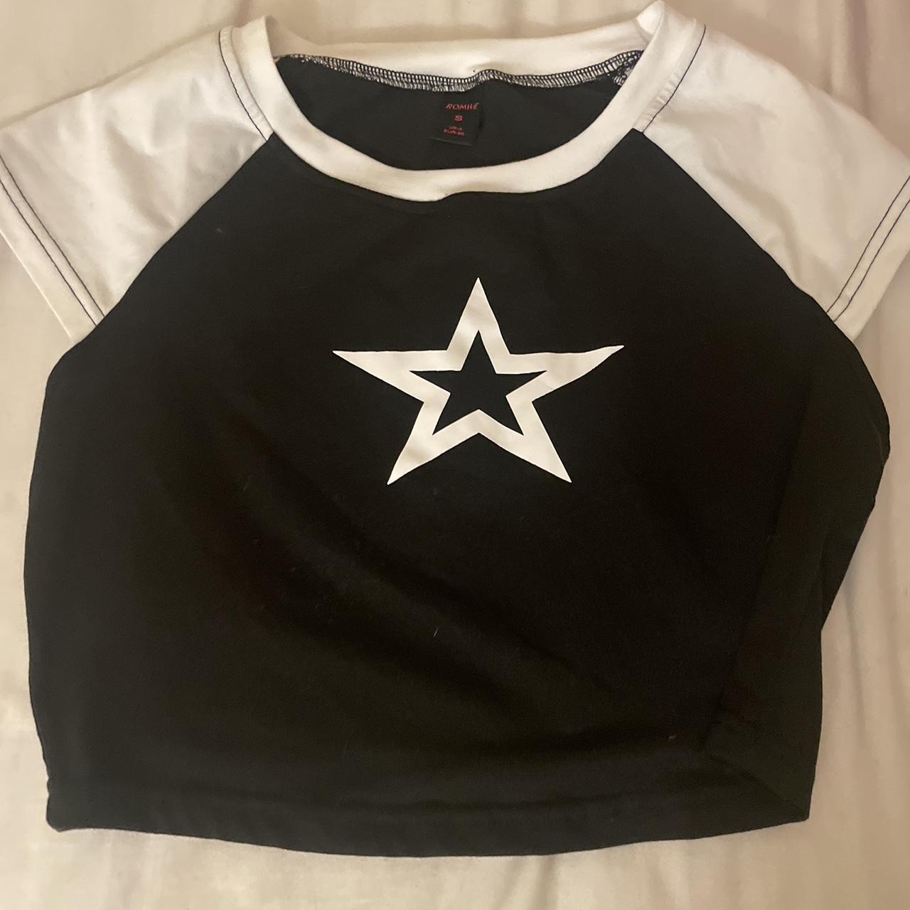 romwe star shirt #stargirl #y2k #stars - Depop