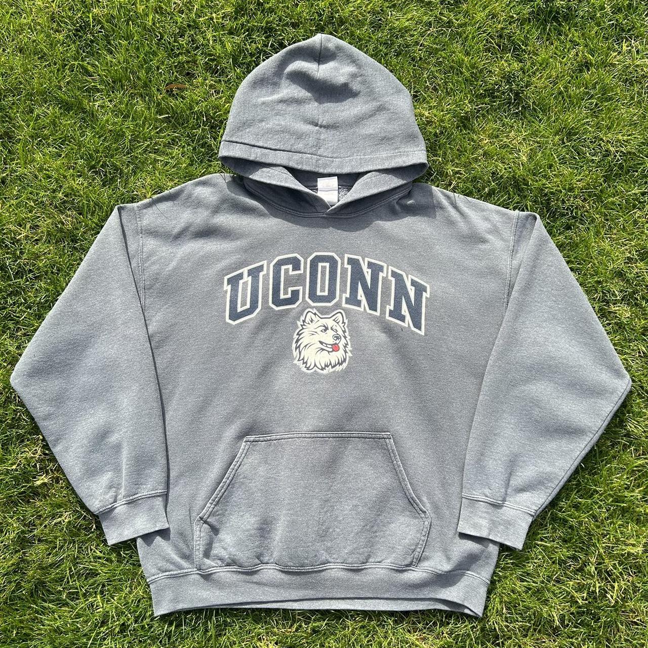 Vintage University of Connecticut Hoodie Size... Depop