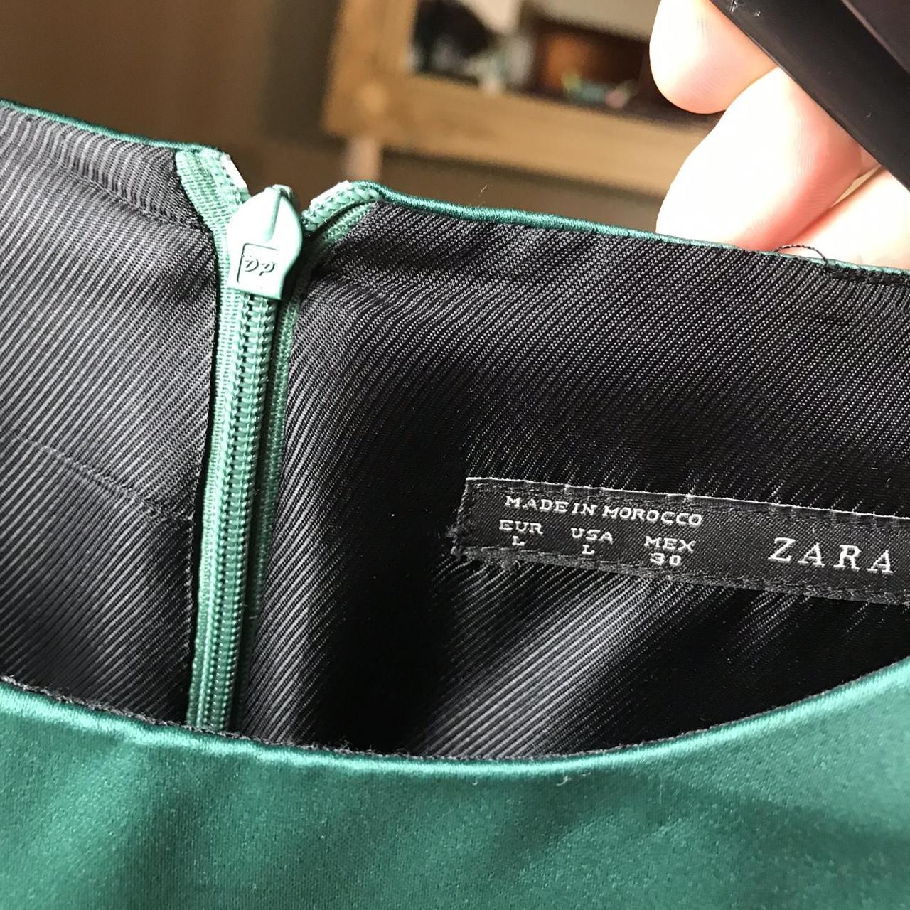 Zara Women's Green Dress | Depop