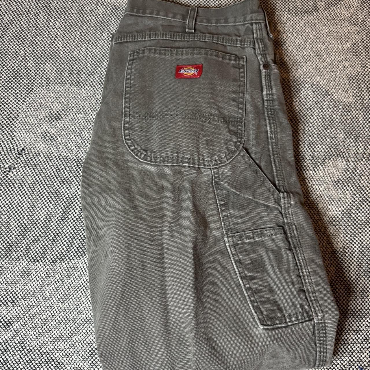 Nice green dickie pants with fade 36x32 Depop