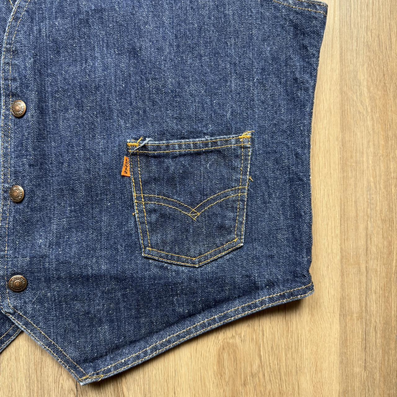 Levi's Men's Vest - Blue/Navy - L – 70s Vintage L… - image 3