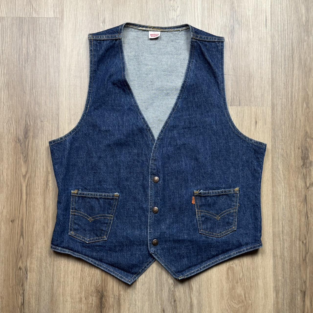 Levi's Men's Vest - Blue/Navy - L – 70s Vintage L… - image 1