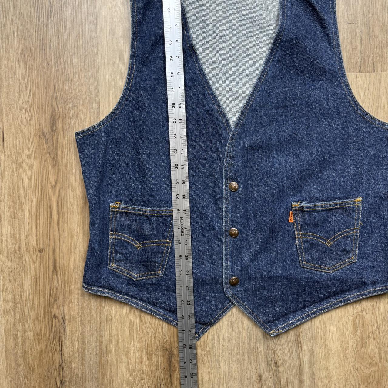 Levi's Men's Vest - Blue/Navy - L – 70s Vintage L… - image 7