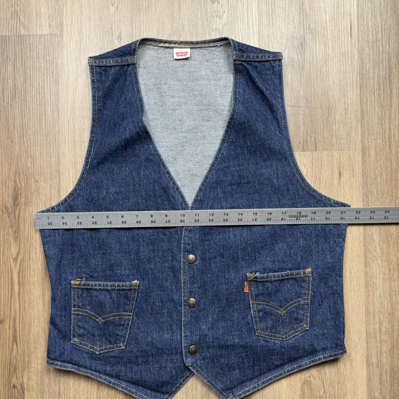 Levi's Men's Vest - Blue/Navy - L – 70s Vintage L… - image 6