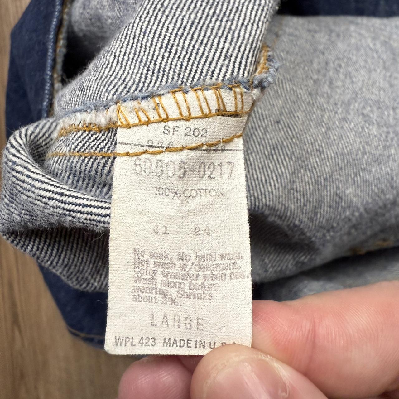 Levi's Men's Vest - Blue/Navy - L – 70s Vintage L… - image 5