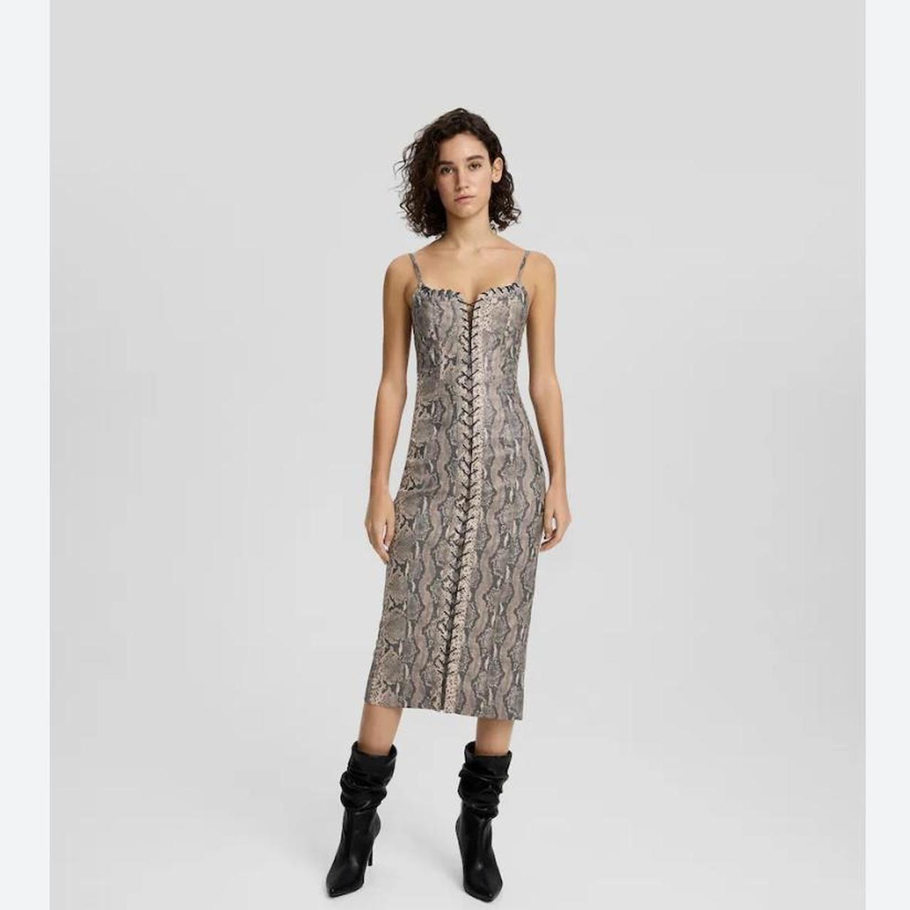 Bershka snake print dress best sale