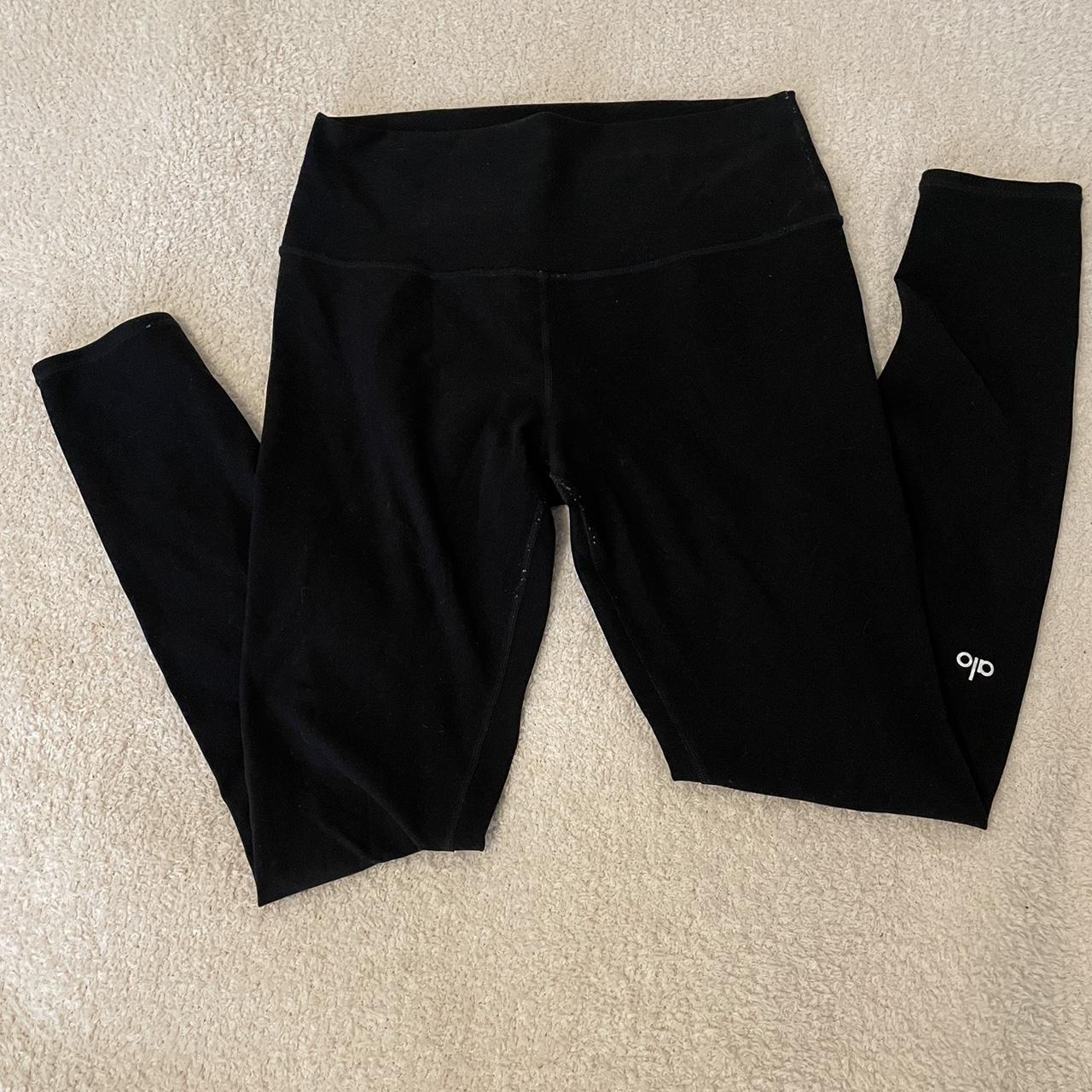 ALO BLACK LEGGINGS - size small - black ALO - Depop