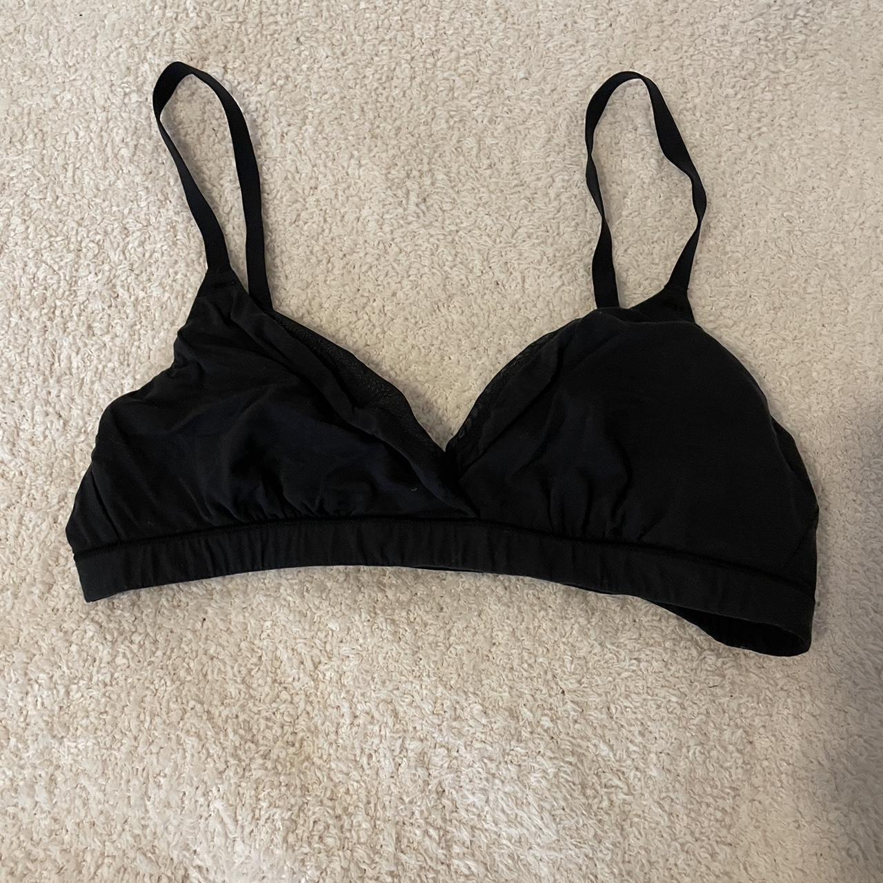 Skims Triangle Black Bra Size Small Color is... - Depop