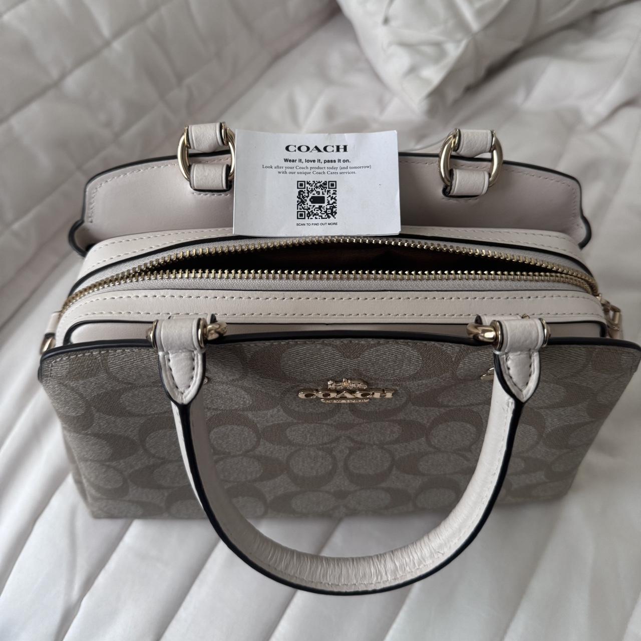 バッグ 769 Coach signature hand bag canvas gray Gray Coach Embossed Signature Shoulder Bag | eBay