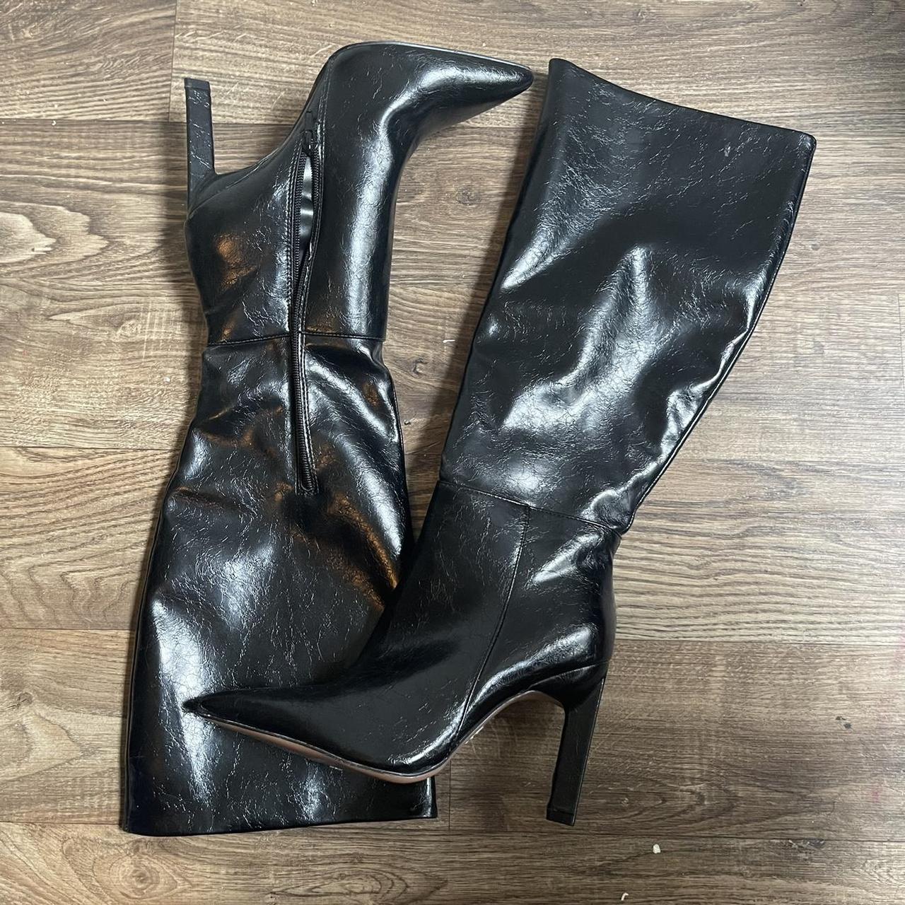 ASOS design Pointy Black Knee High bewts🕷️ Super... - Depop