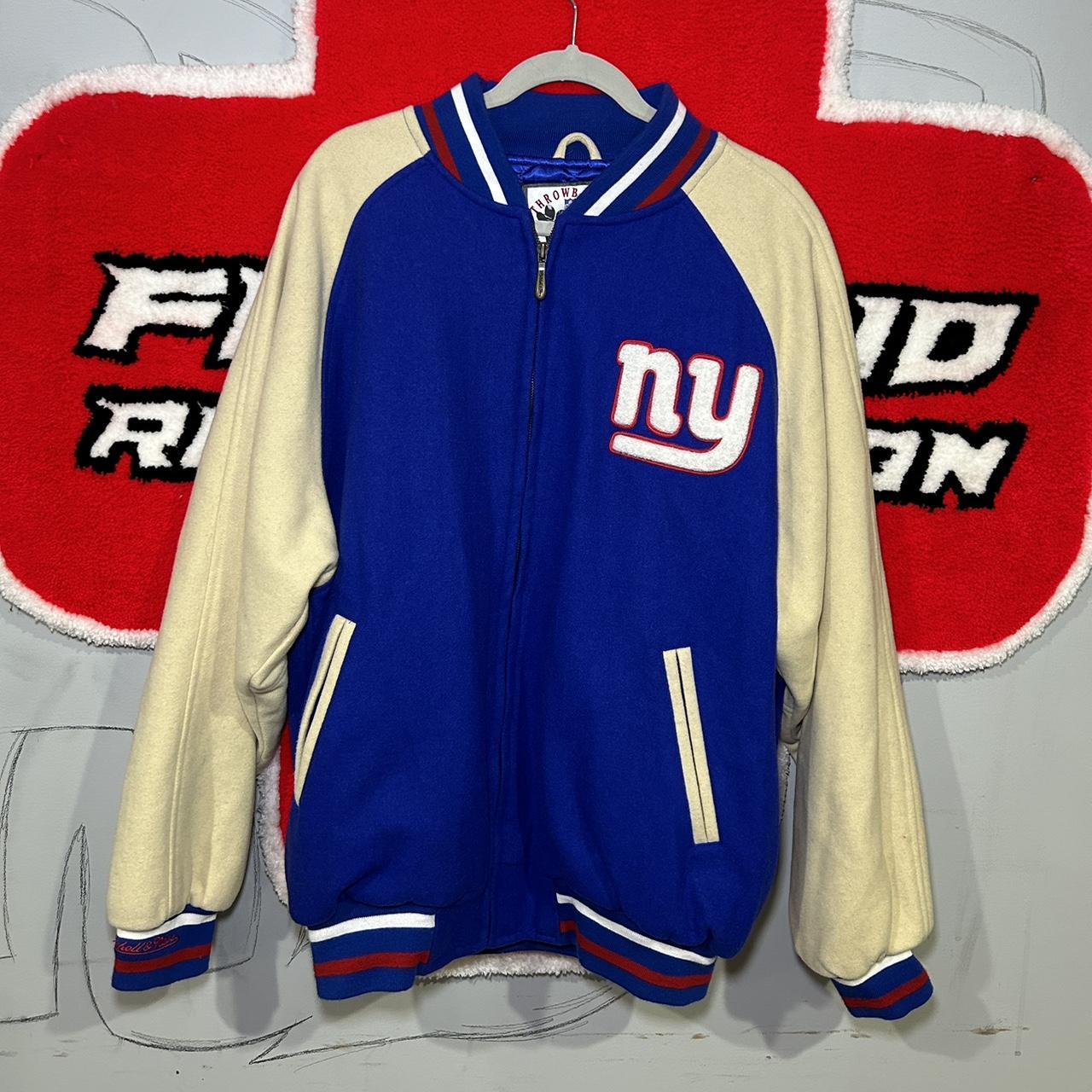 Mitchell and ness on sale ny giants varsity jacket