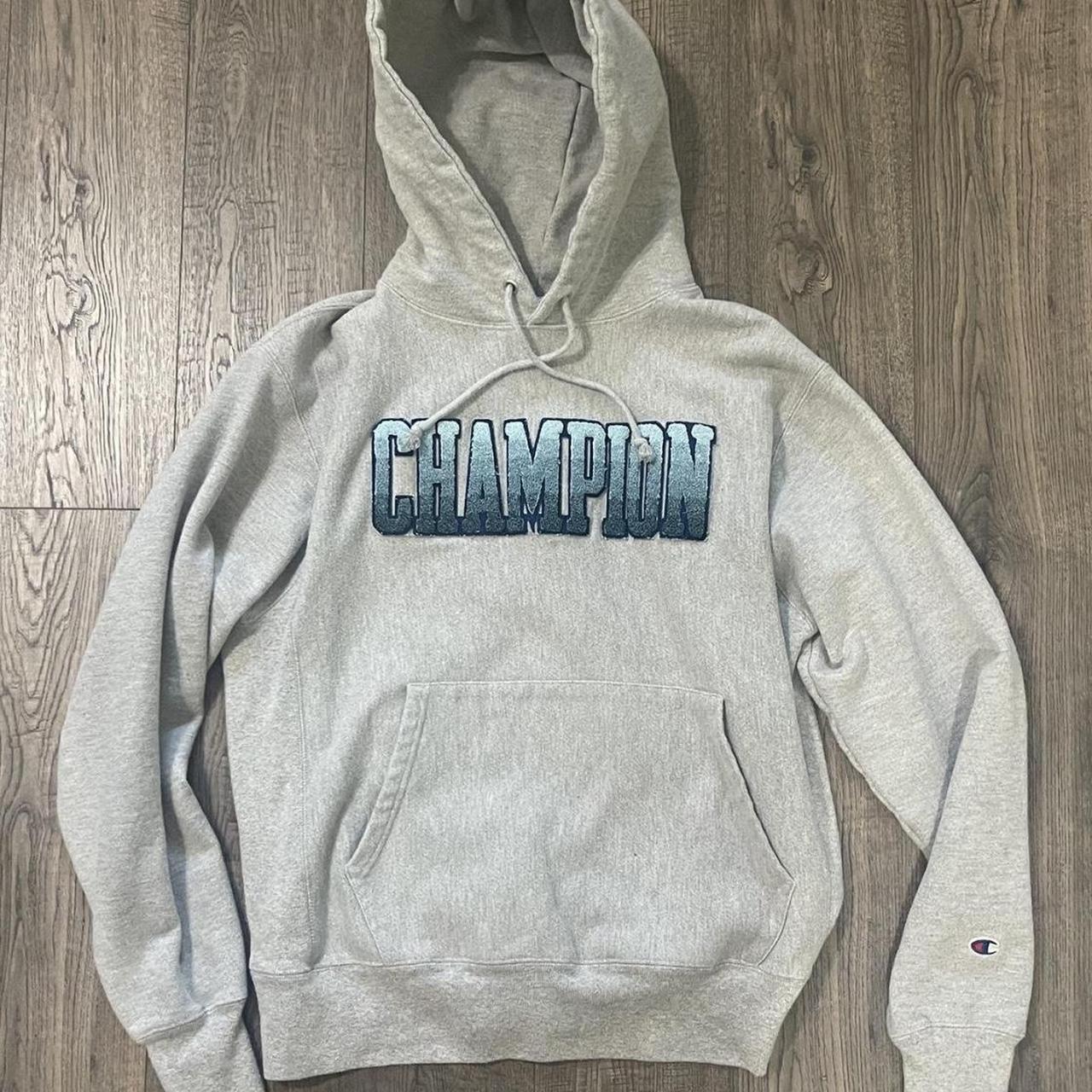 Champion Mens Classic Script Logo ECO Hoodie---Brand New---S-2XL