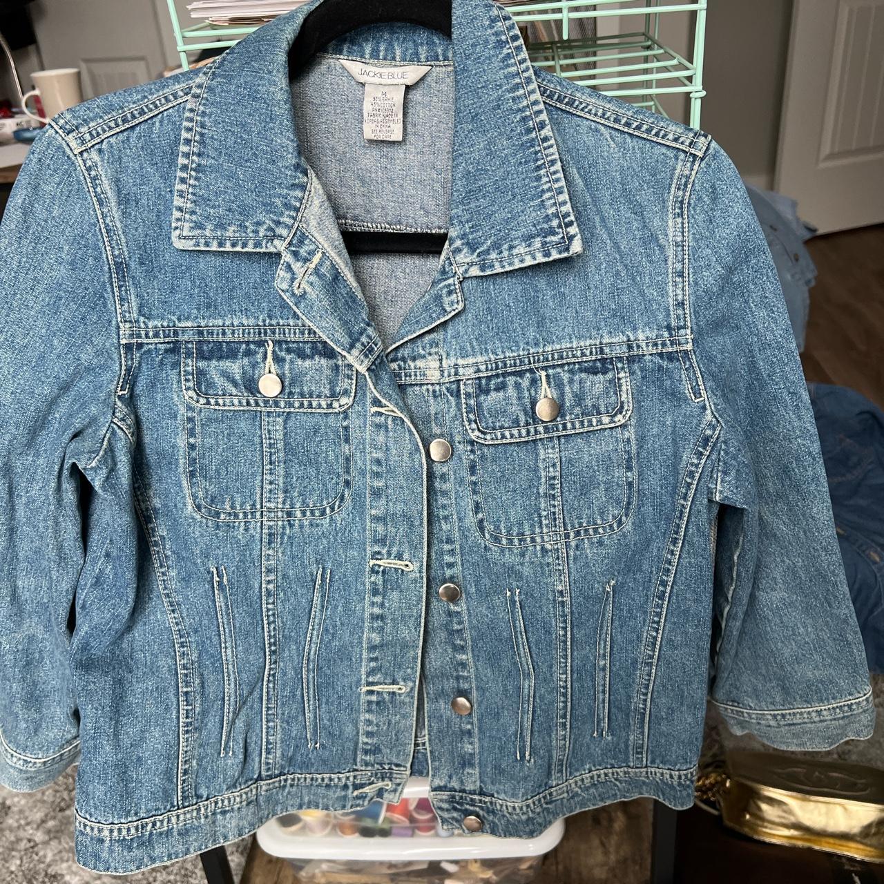 Womens denim jacket outlet size 16