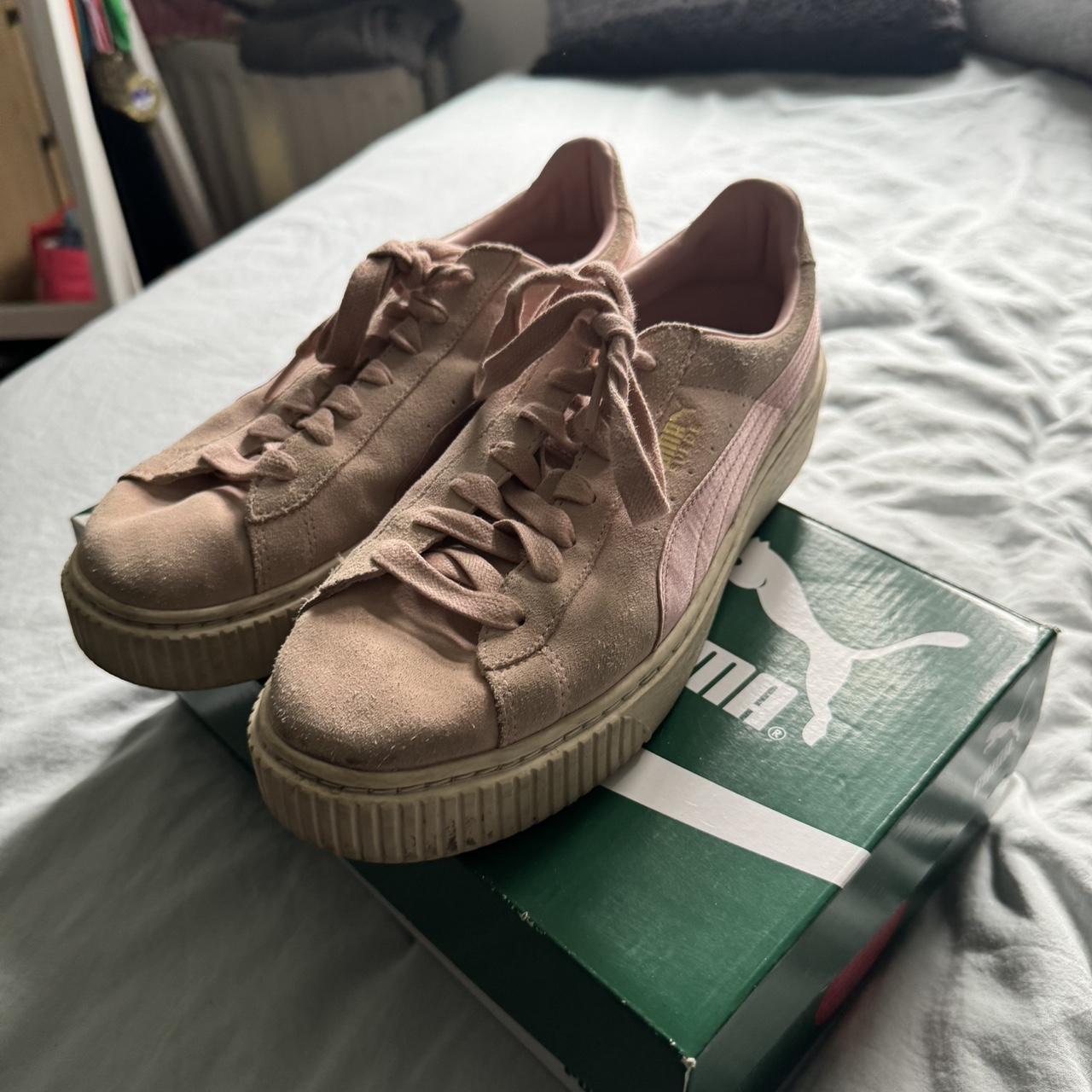 Puma platform pink hotsell