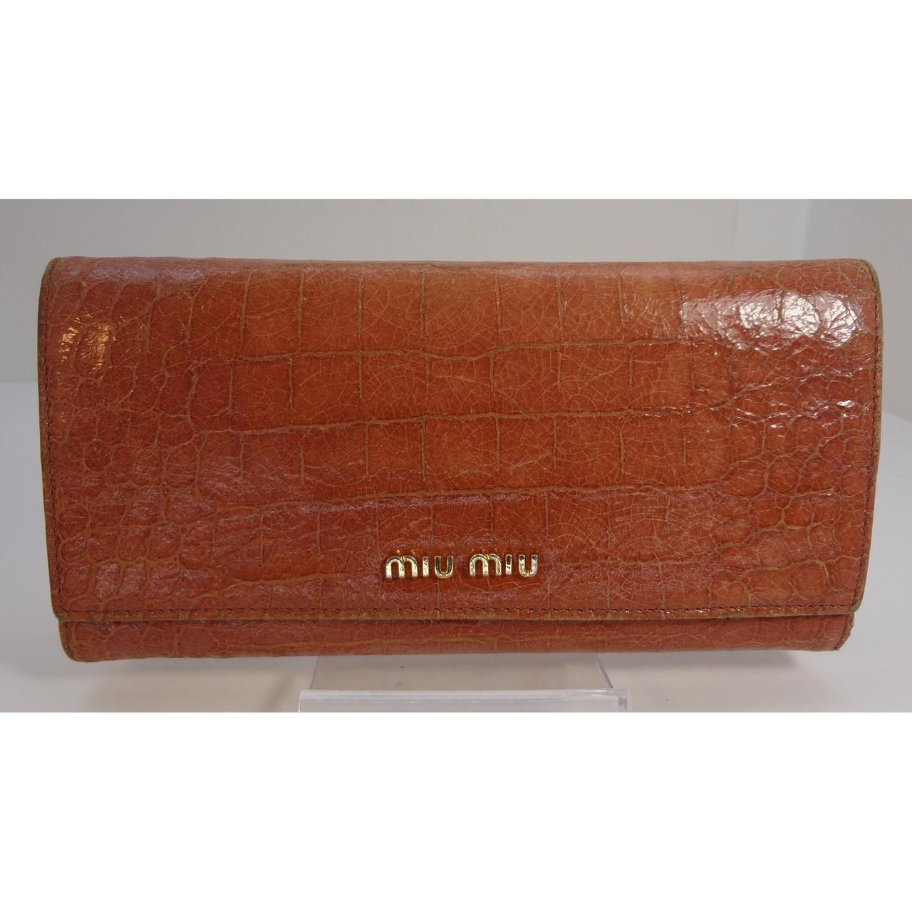 Miu Miu Women's Wallets - Brown/Tan – Miu Miu Bro… - image 1